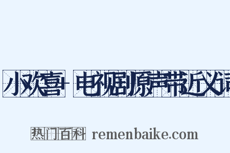 小欢喜+电视剧原声带近义词是什么意思的图片
